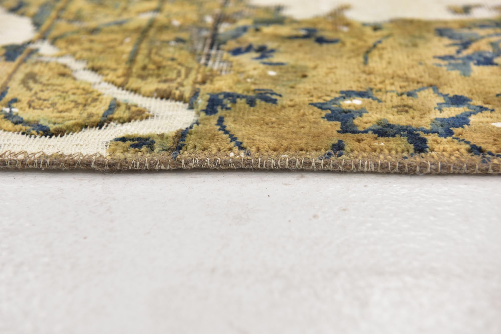 5' 10 x 8' 5 Hand Knotted Ultra Vintage Persian Wool Rug
