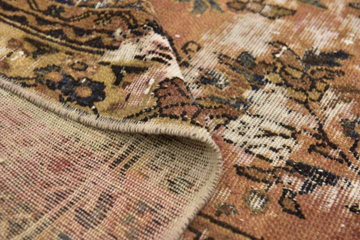 6' x 8' 5 Hand Knotted Ultra Vintage Persian Wool Rug