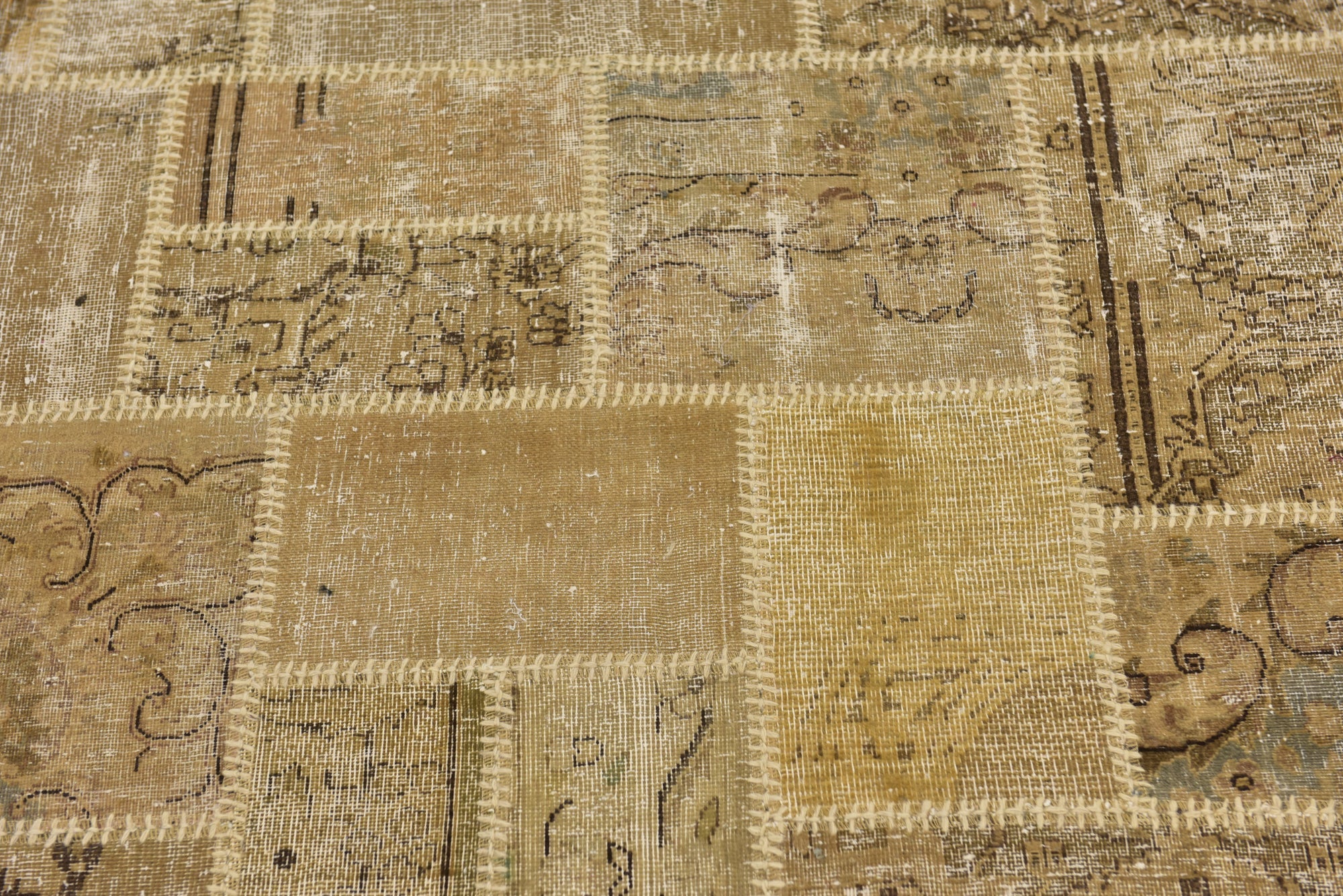 5' x 6' 8 Hand Knotted Ultra Vintage Persian Wool Rug