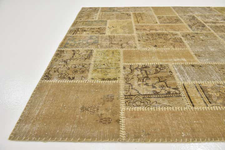 5' x 6' 8 Hand Knotted Ultra Vintage Persian Wool Rug