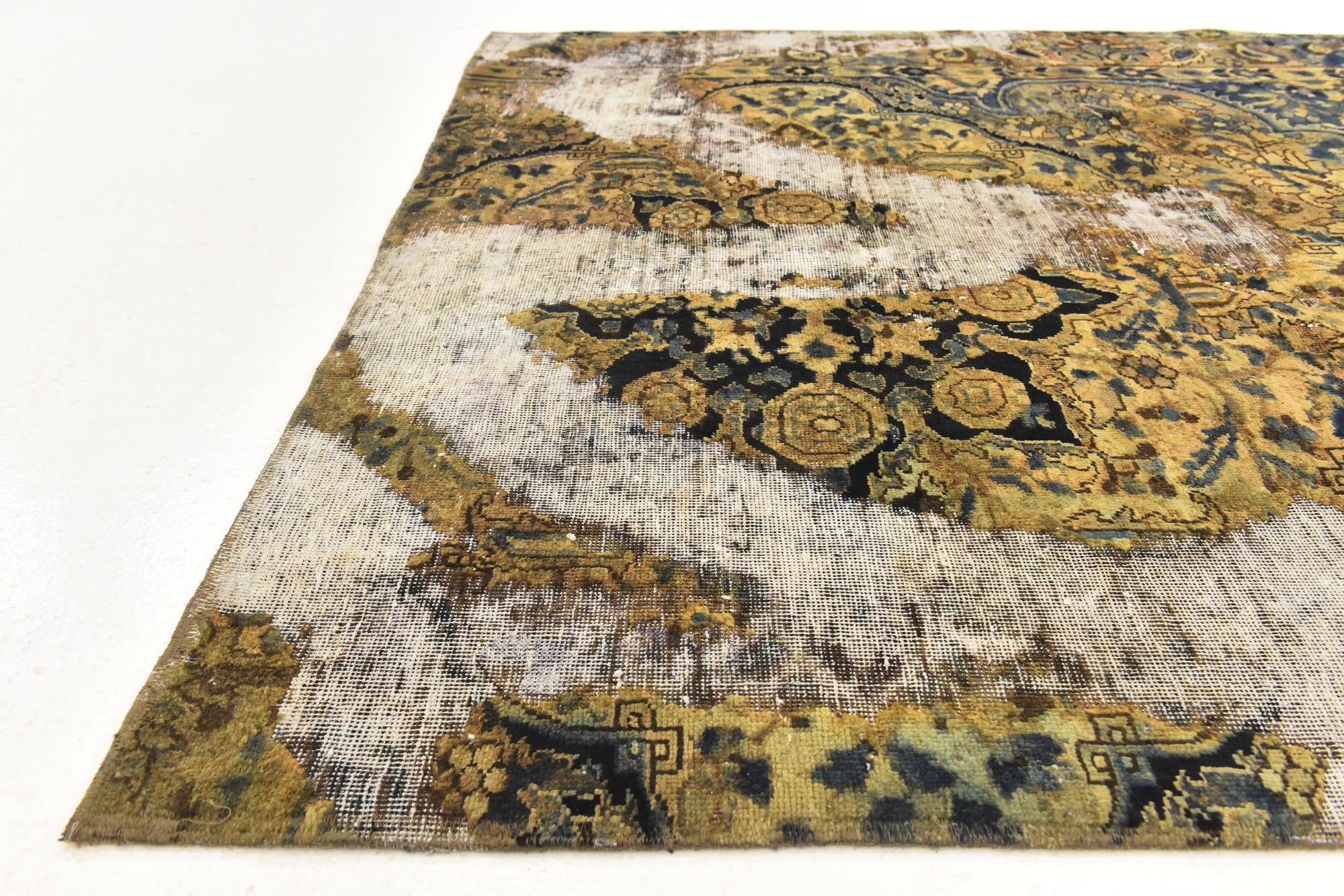 5' 4 x 6' 6 Hand Knotted Ultra Vintage Persian Wool Rug