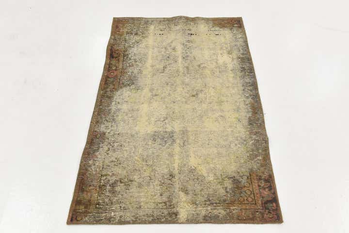 3' x 4' 8 Hand Knotted Ultra Vintage Persian Wool Rug