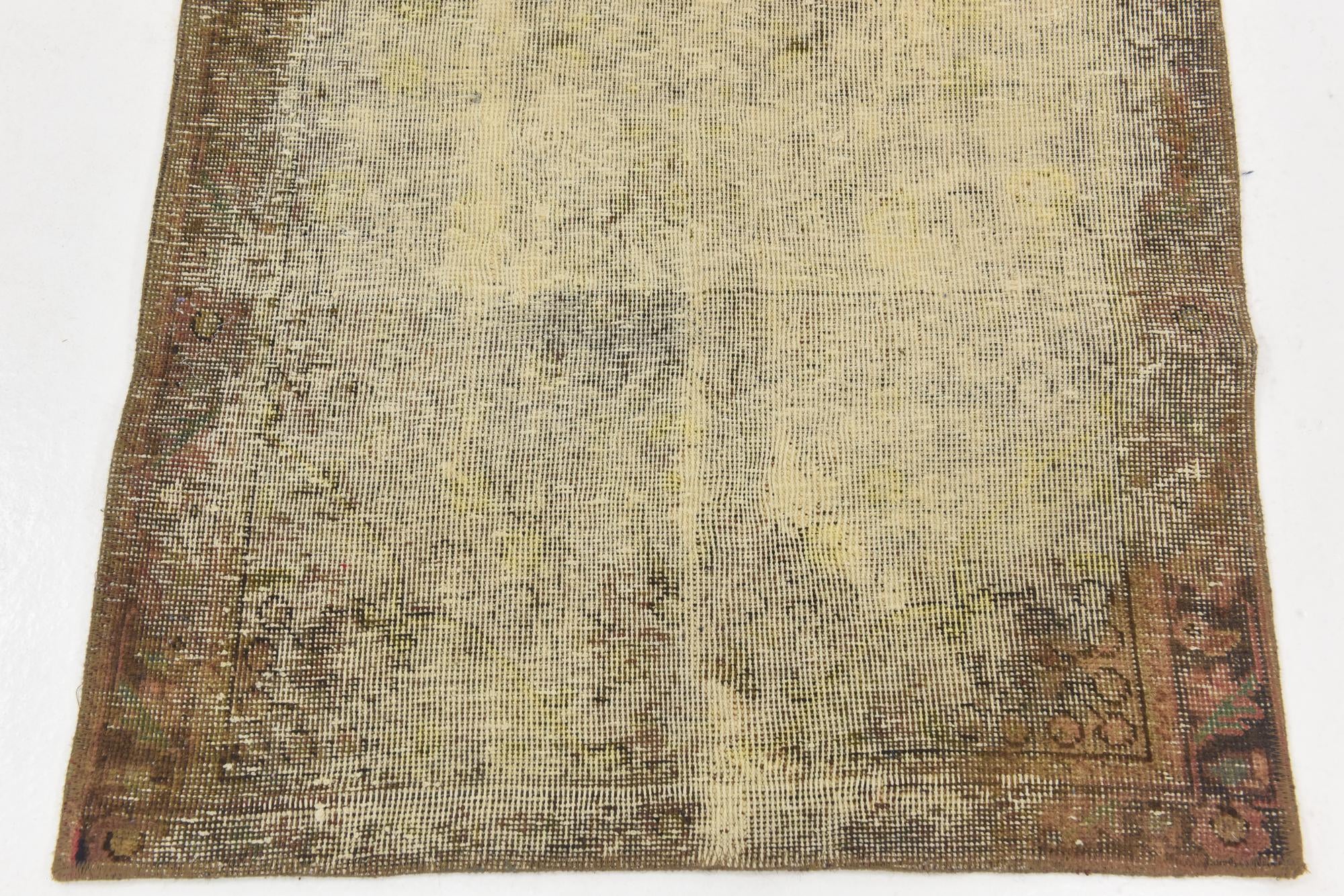 3' x 4' 8 Hand Knotted Ultra Vintage Persian Wool Rug