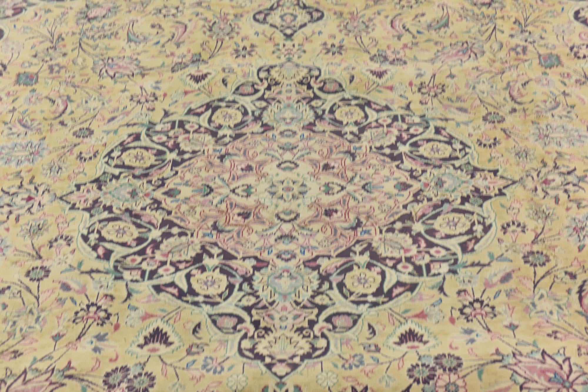 8' 9 x 12' 2 Hand Knotted Ultra Vintage Persian Wool Rug