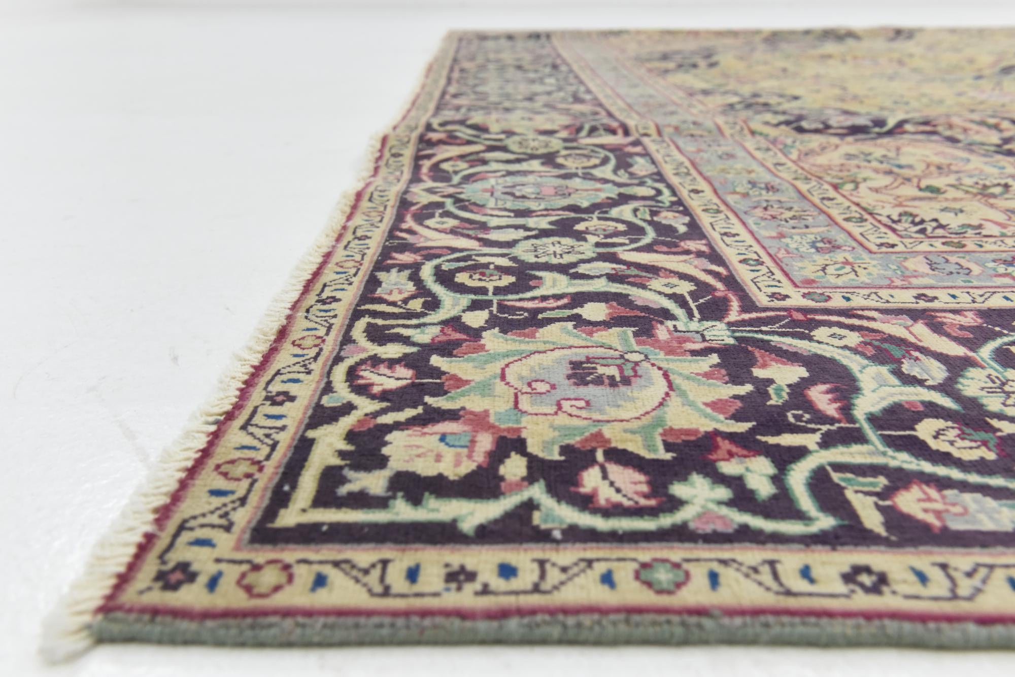 8' 9 x 12' 2 Hand Knotted Ultra Vintage Persian Wool Rug