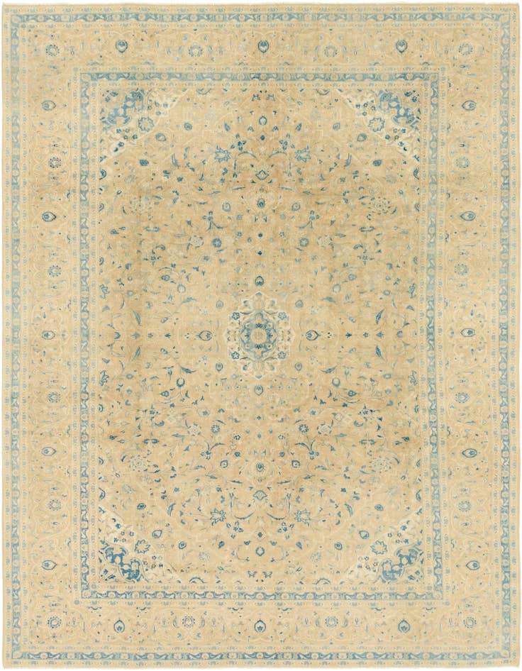 Detail image of 9' 9 x 13' 2 Hand Knotted Ultra Vintage Persian Wool Rug