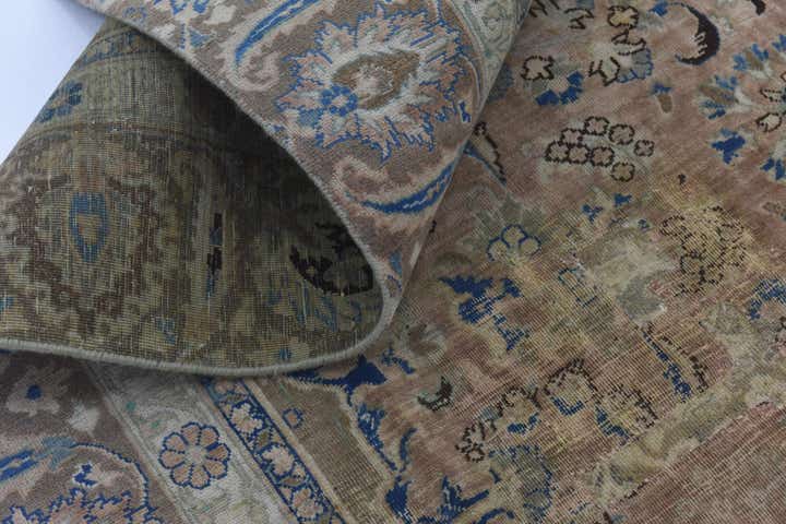 8' 10 x 11' 5 Hand Knotted Ultra Vintage Persian Wool Rug