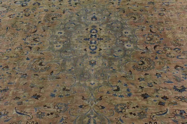 8' 10 x 11' 5 Hand Knotted Ultra Vintage Persian Wool Rug