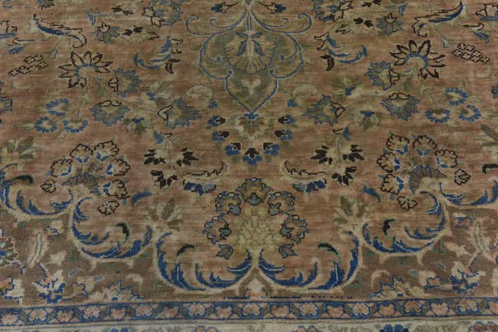 8' 10 x 11' 5 Hand Knotted Ultra Vintage Persian Wool Rug