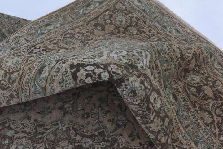 9' 6 x 12' 5 Hand Knotted Ultra Vintage Persian Wool Rug