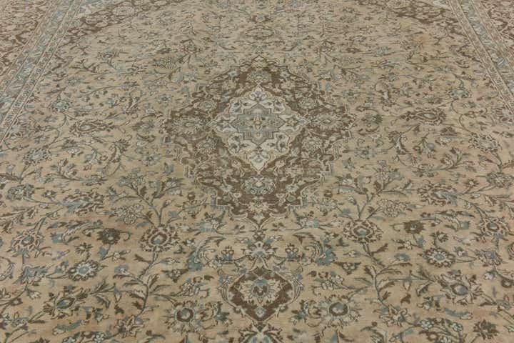 9' 6 x 12' 5 Hand Knotted Ultra Vintage Persian Wool Rug