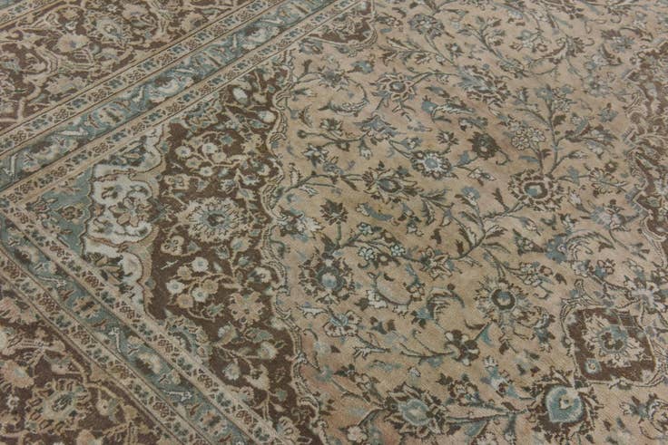 Detail image of 9' 6 x 12' 5 Hand Knotted Ultra Vintage Persian Wool Rug