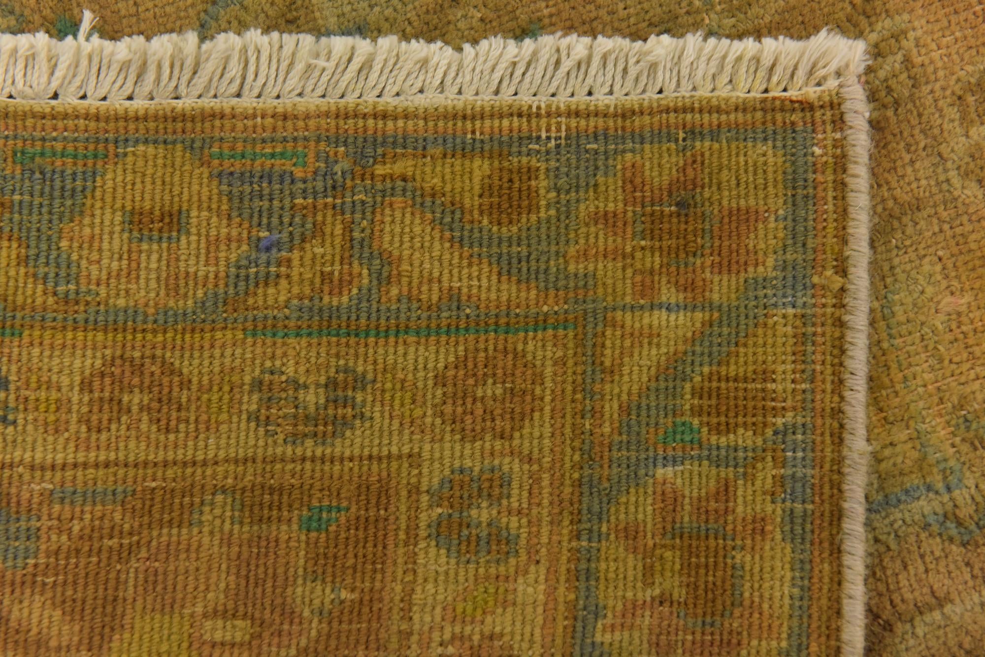 9' 3 x 12' 7 Hand Knotted Ultra Vintage Persian Wool Rug