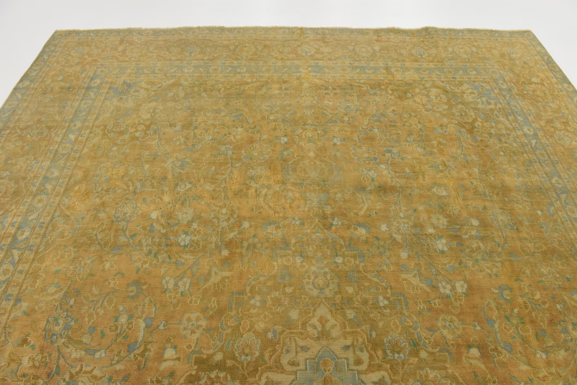 9' 3 x 12' 7 Hand Knotted Ultra Vintage Persian Wool Rug