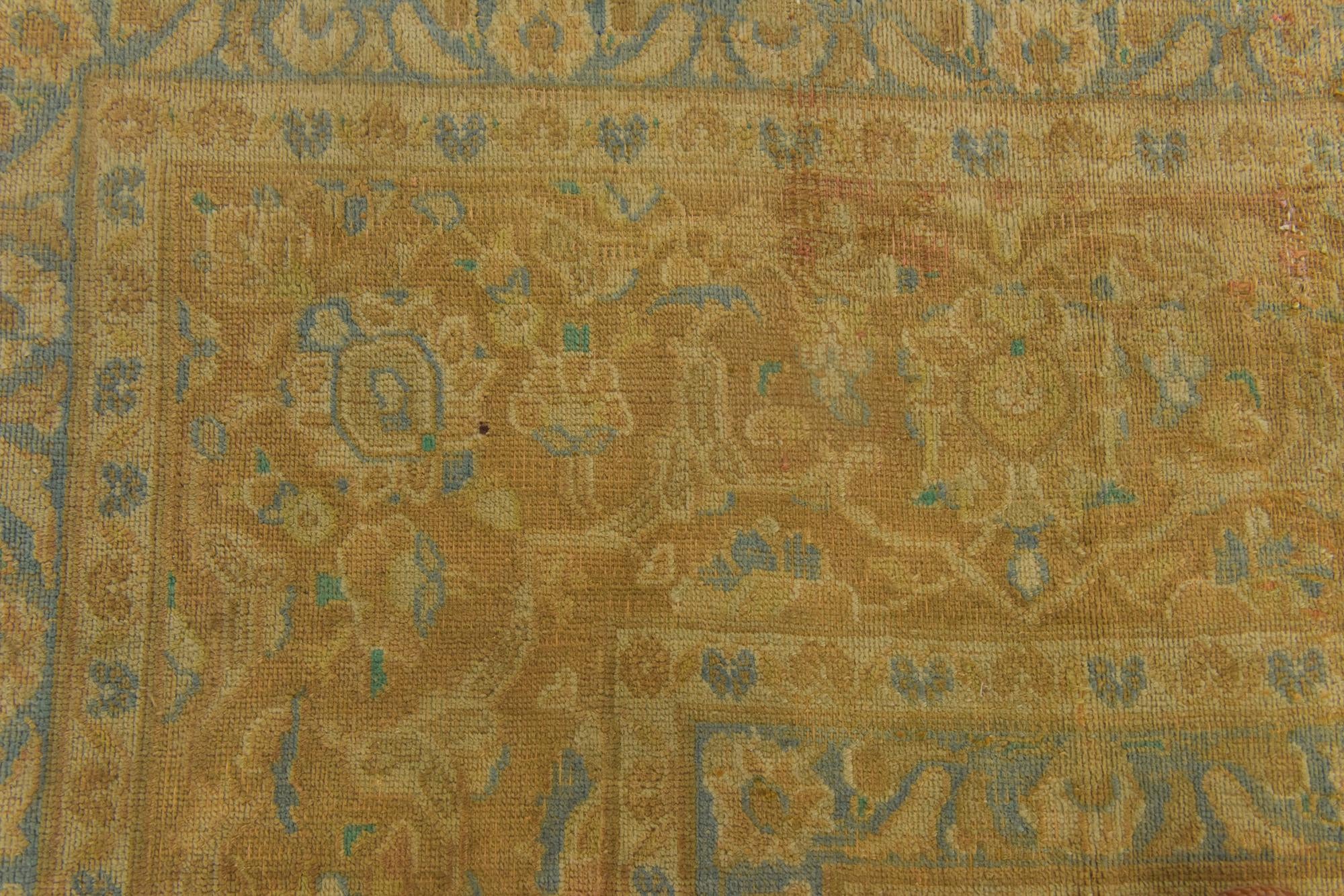 9' 3 x 12' 7 Hand Knotted Ultra Vintage Persian Wool Rug