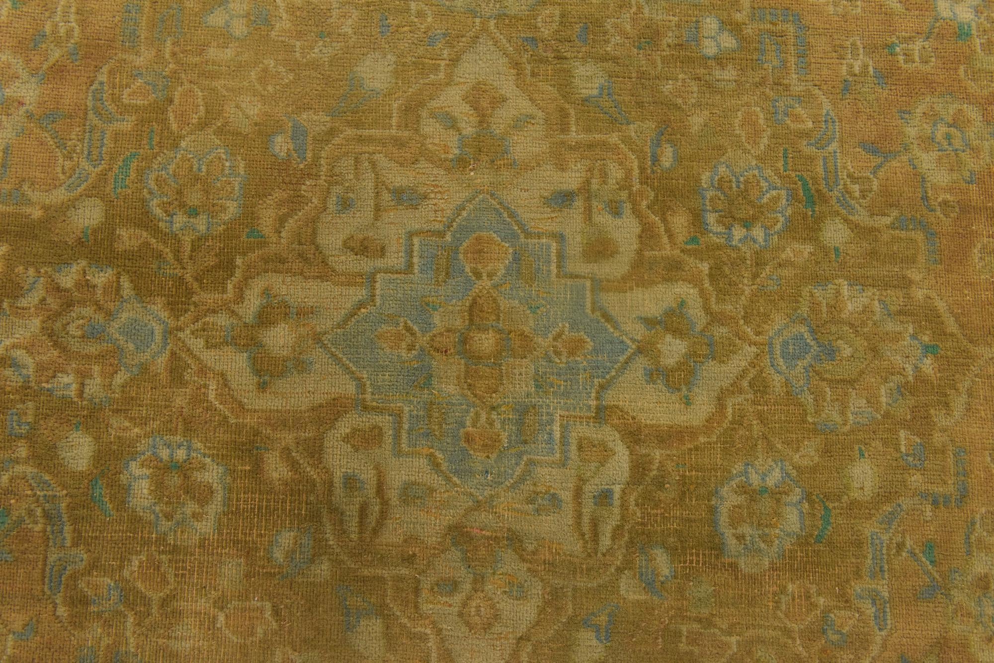 9' 3 x 12' 7 Hand Knotted Ultra Vintage Persian Wool Rug