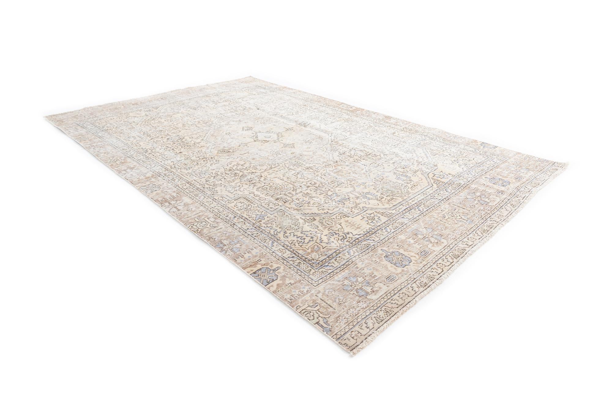 6' 10 x 10' 8 Hand Knotted Ultra Vintage Persian Wool Rug
