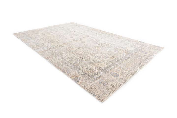 6' 10 x 10' 8 Hand Knotted Ultra Vintage Persian Wool Rug