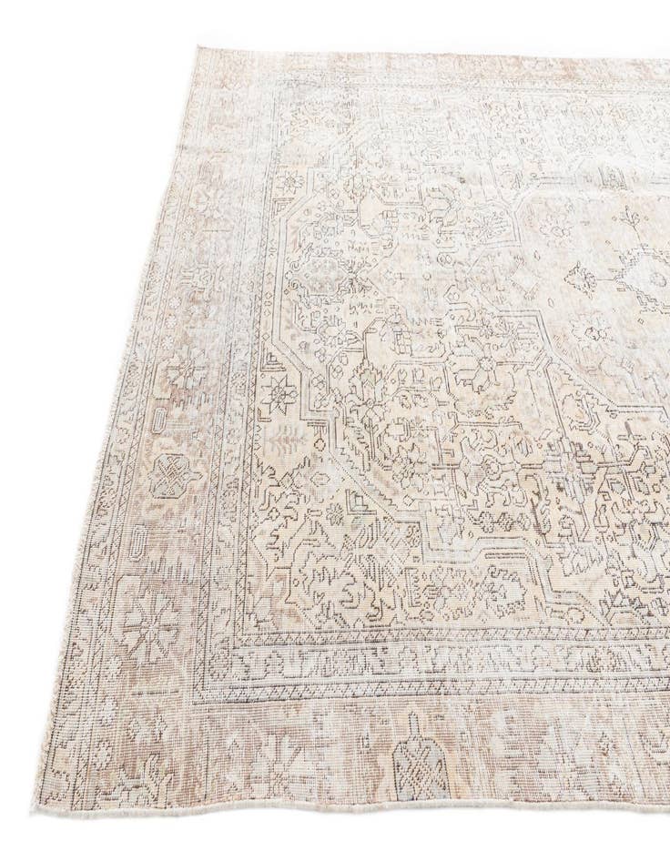 Detail image of 6' 10 x 10' 8  Hand Knotted Ultra Vintage Persian Wool Rug