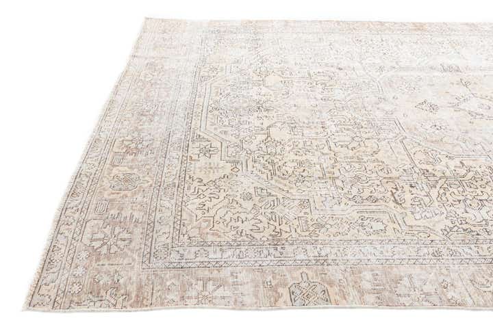 6' 10 x 10' 8 Hand Knotted Ultra Vintage Persian Wool Rug