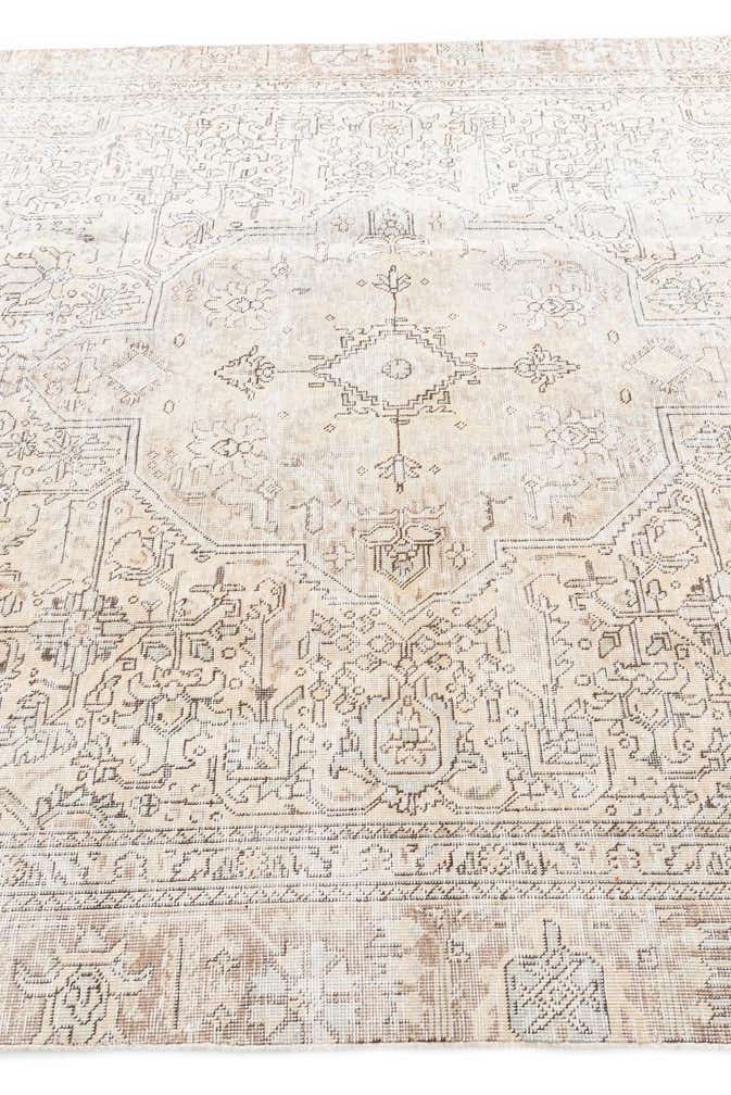 6' 10 x 10' 8 Hand Knotted Ultra Vintage Persian Wool Rug