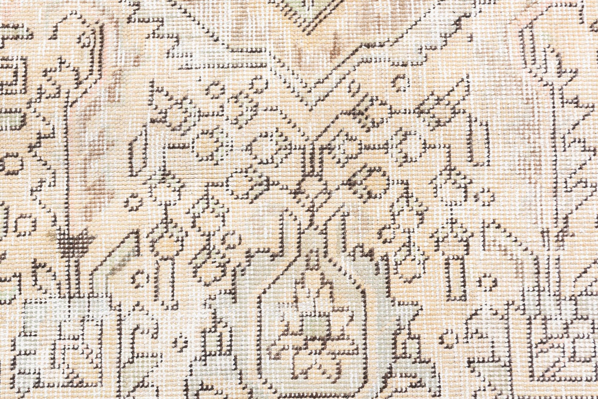 6' 10 x 10' 8 Hand Knotted Ultra Vintage Persian Wool Rug