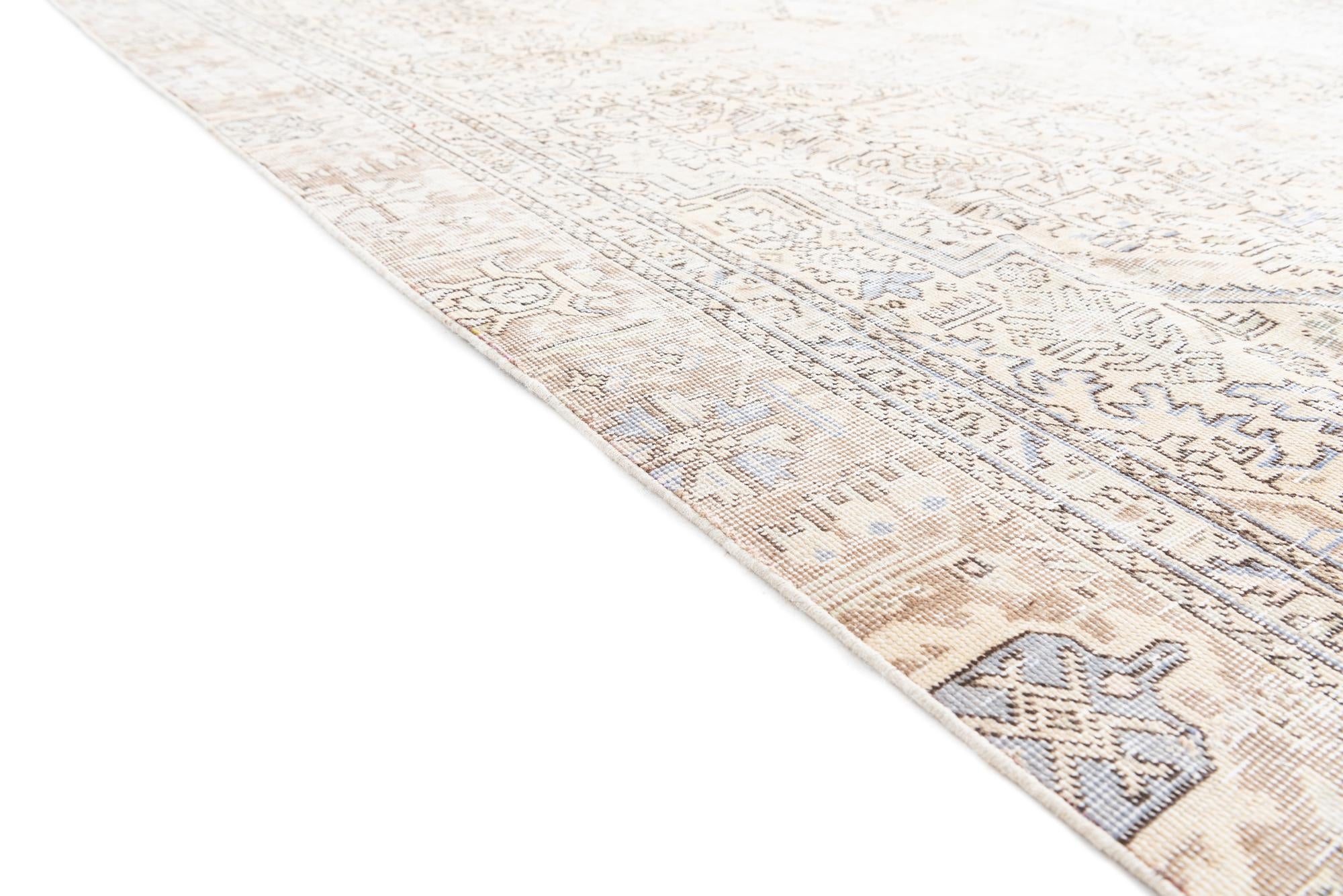 6' 10 x 10' 8 Hand Knotted Ultra Vintage Persian Wool Rug