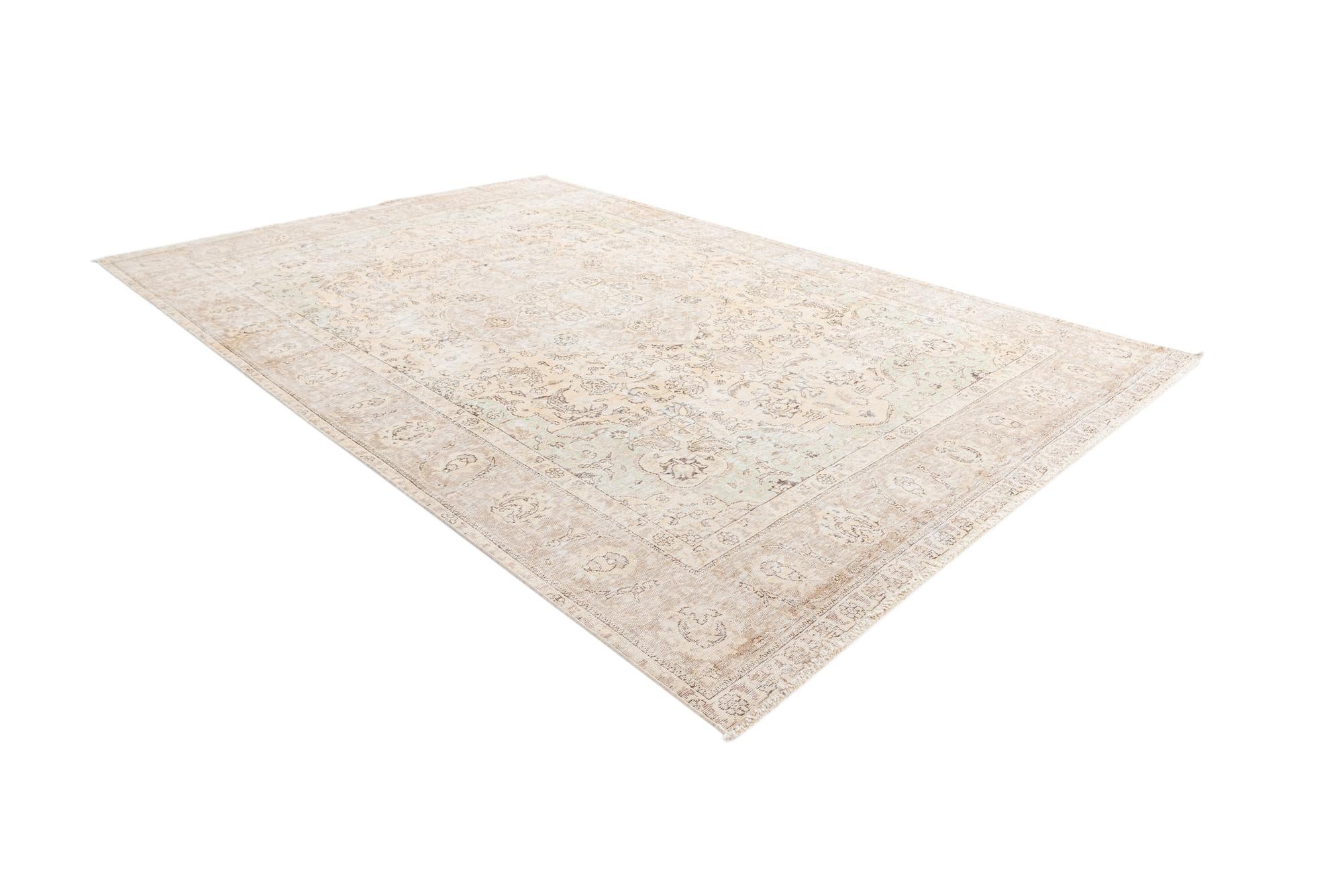 7' 1 x 10' 8 Hand Knotted Ultra Vintage Persian Wool Rug