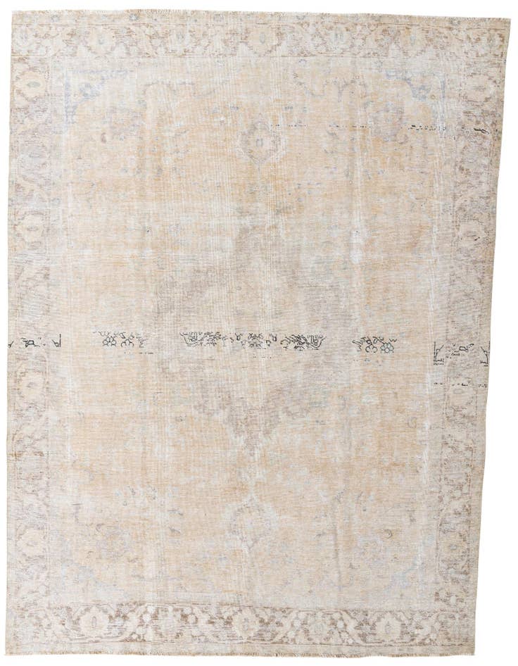 Detail image of 9' x 12' 5 Hand Knotted Ultra Vintage Persian Wool Rug
