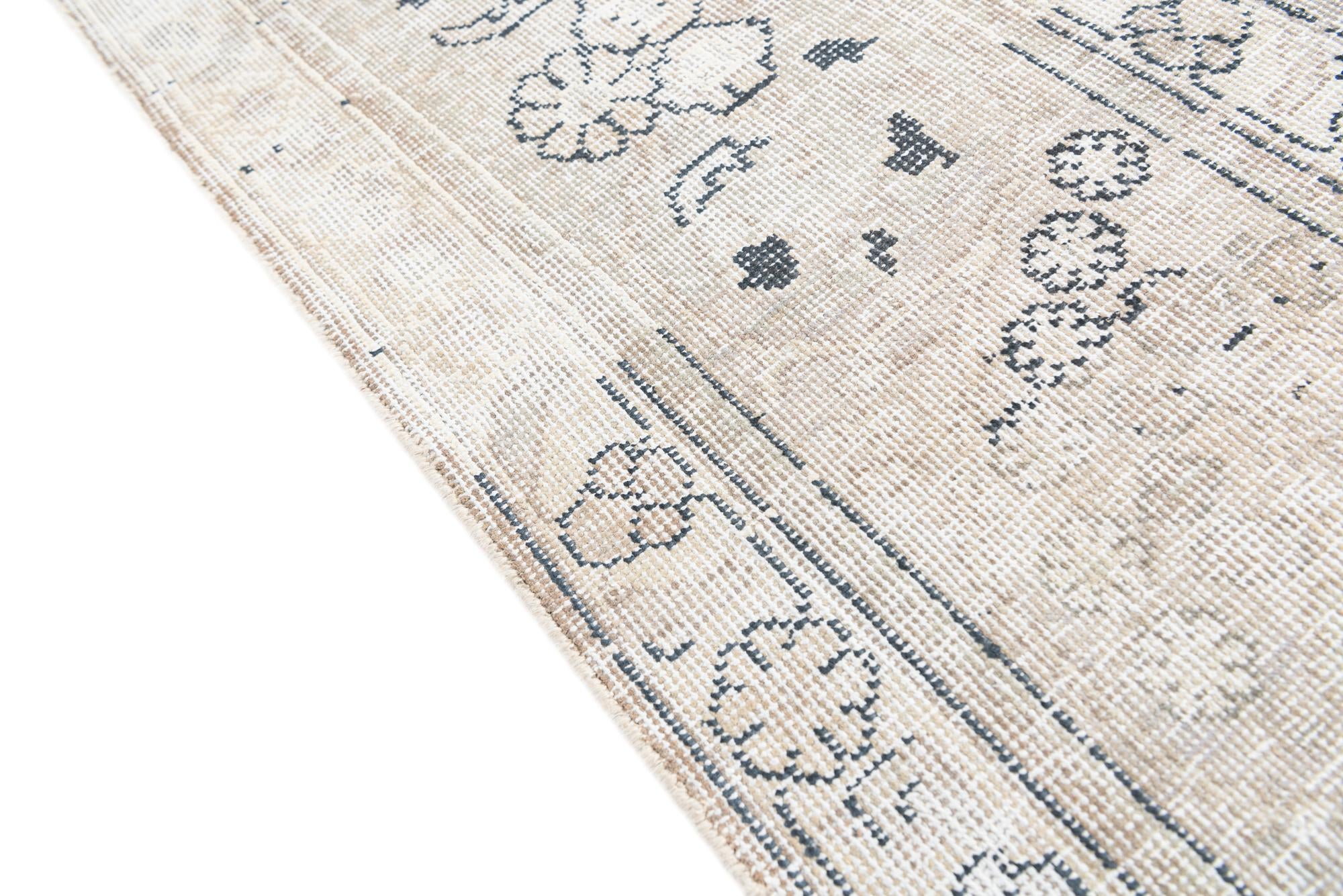 8' 2 x 11' Hand Knotted Ultra Vintage Persian Wool Rug