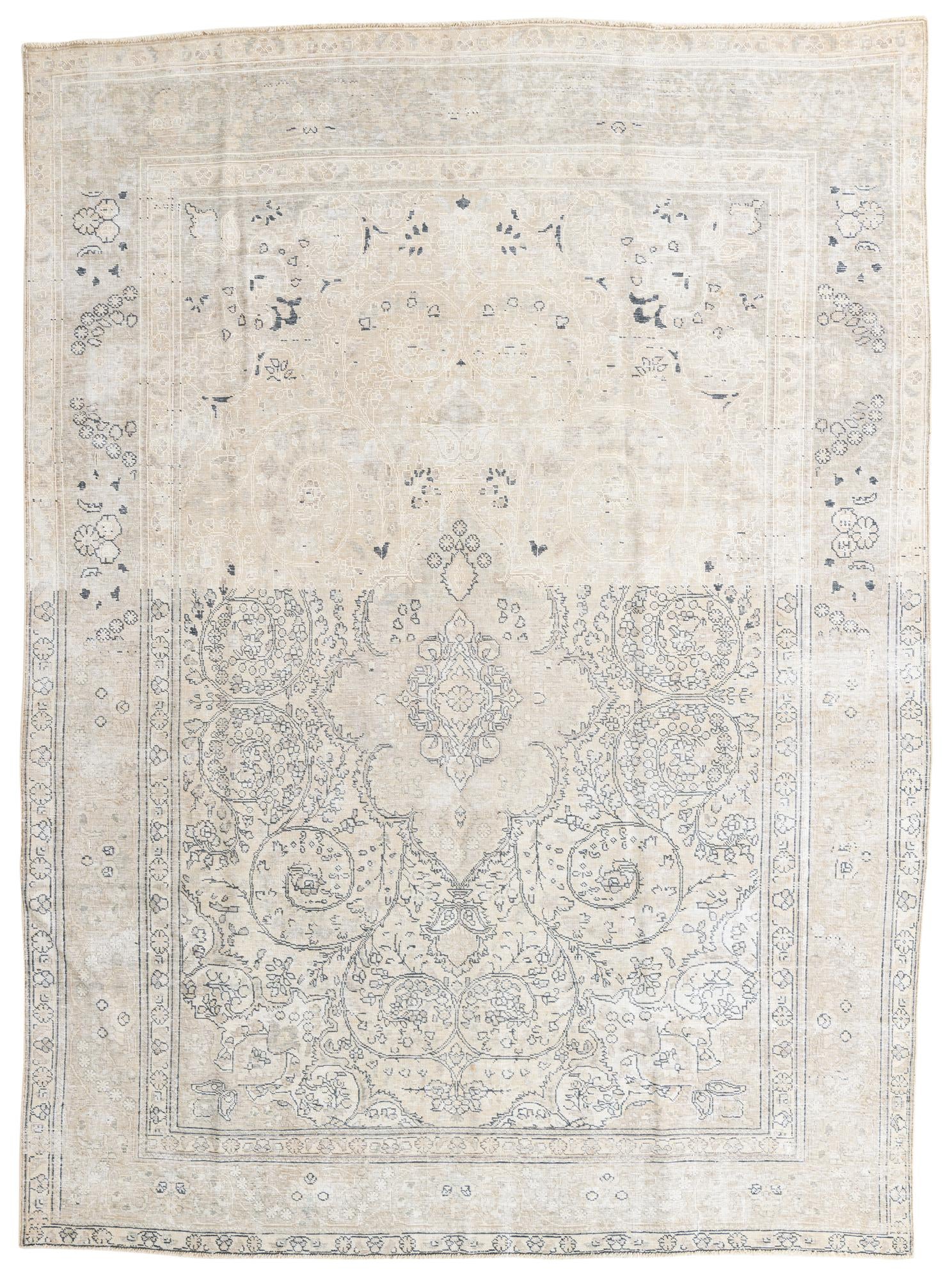 8' 2 x 11' Hand Knotted Ultra Vintage Persian Wool Rug