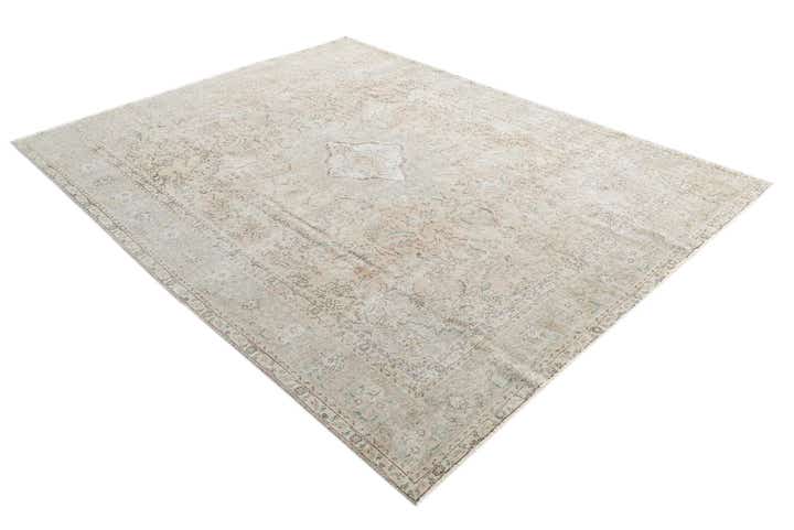9' 10 x 12' 9 Hand Knotted Ultra Vintage Persian Wool Rug