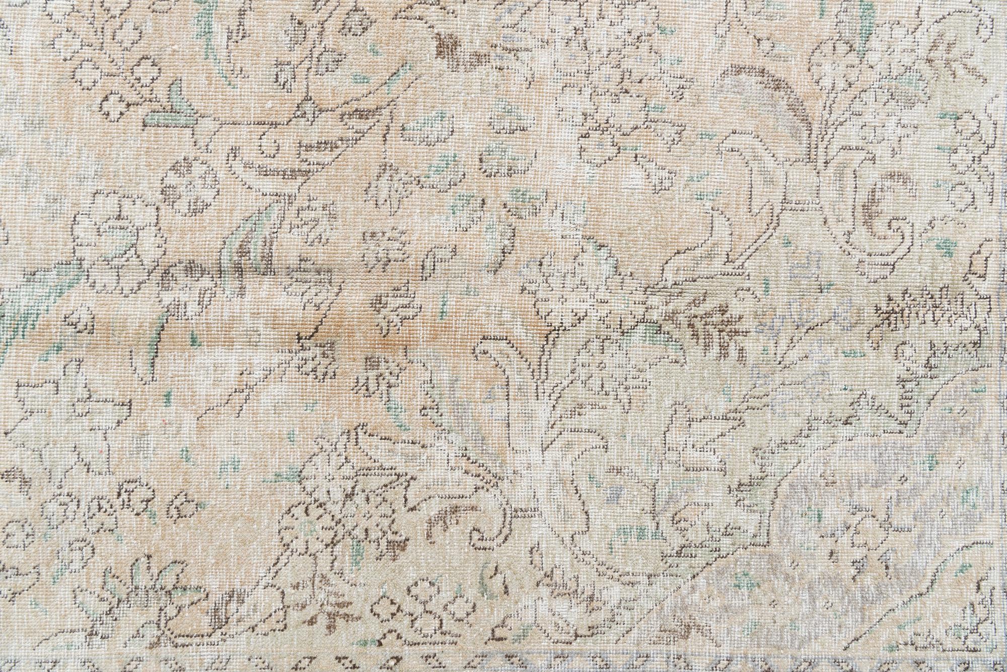 9' 10 x 12' 9 Hand Knotted Ultra Vintage Persian Wool Rug