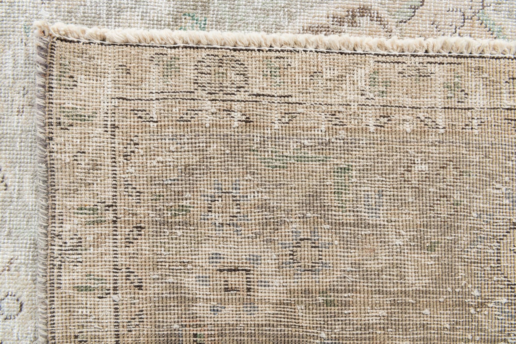 9' 10 x 12' 9 Hand Knotted Ultra Vintage Persian Wool Rug