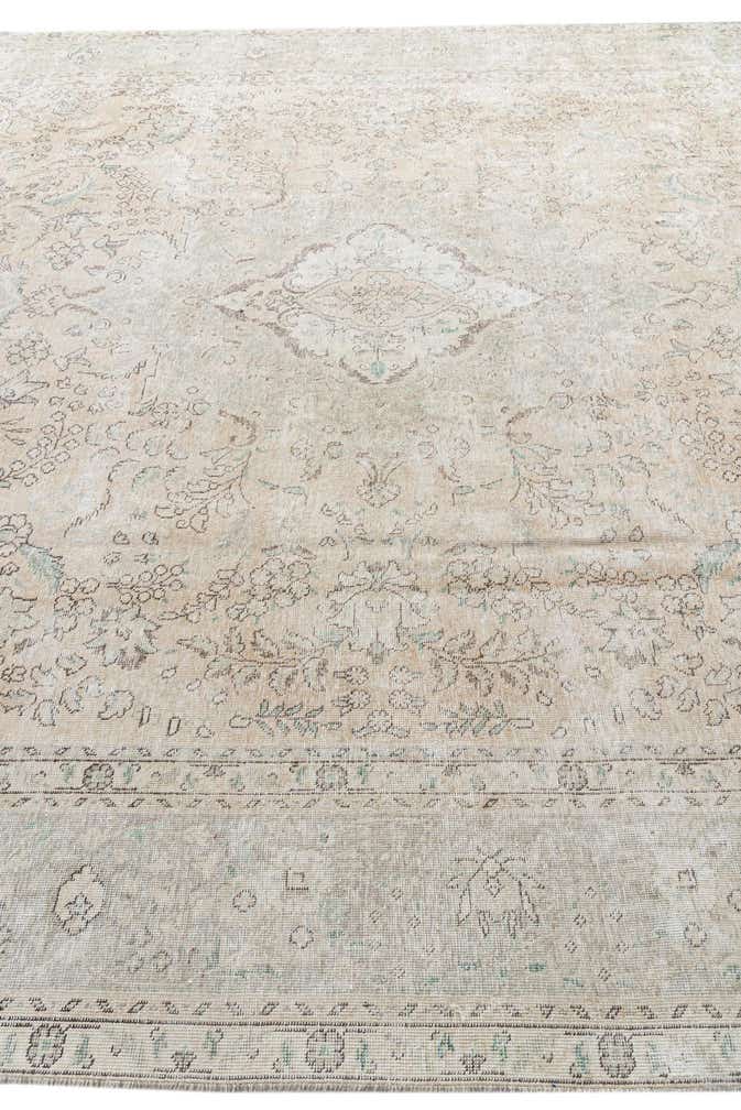 9' 10 x 12' 9 Hand Knotted Ultra Vintage Persian Wool Rug