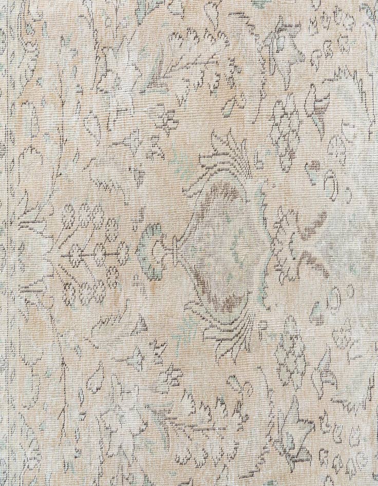 Detail image of 9' 10 x 12' 9  Hand Knotted Ultra Vintage Persian Wool Rug