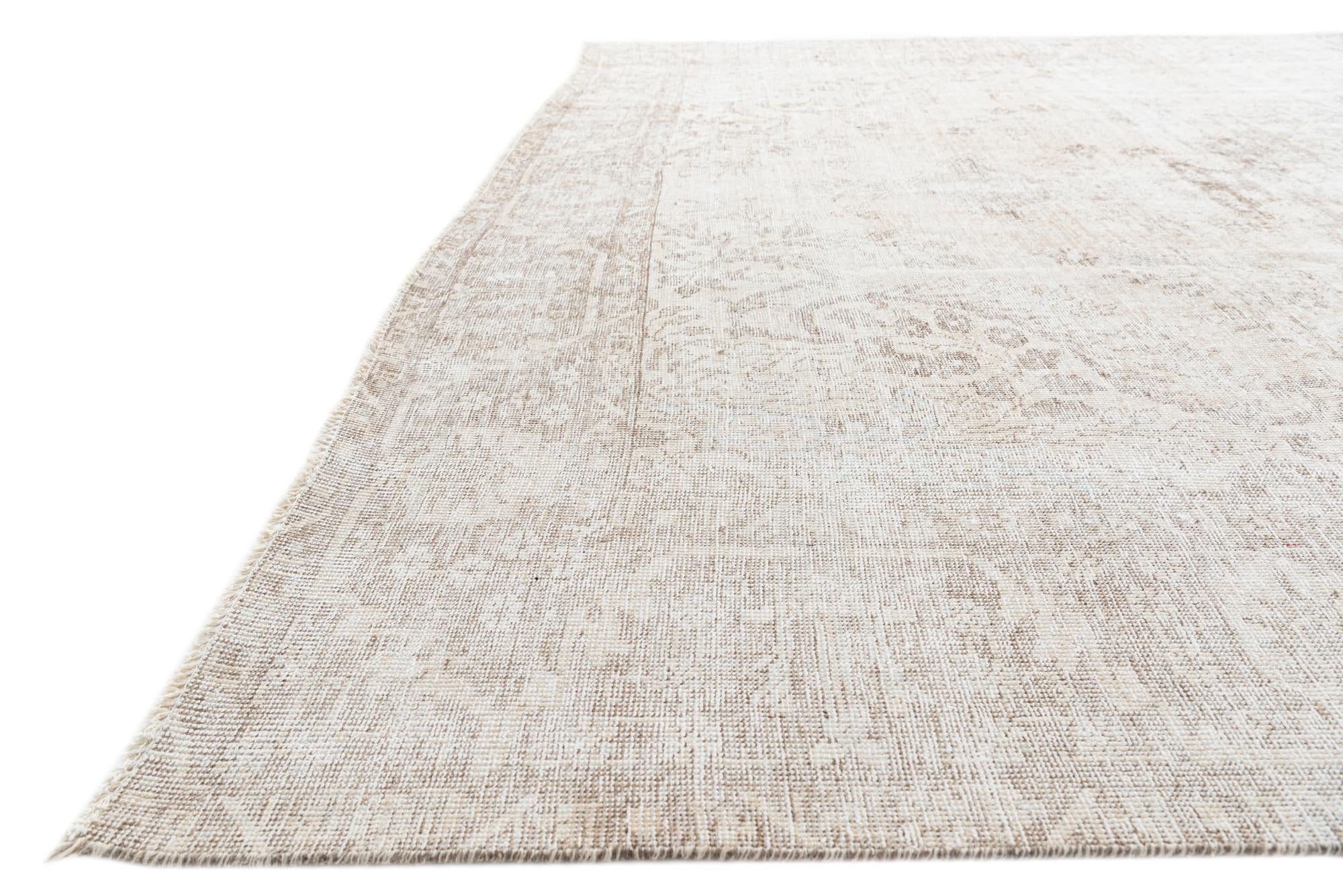 9' 5 x 12' Hand Knotted Ultra Vintage Persian Wool Rug