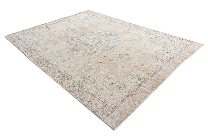 9' 5 x 12' 6 Hand Knotted Ultra Vintage Persian Wool Rug