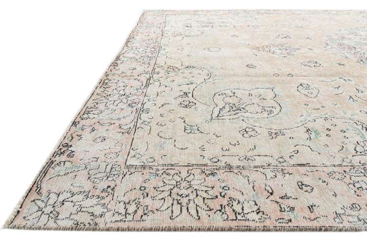 9' 5 x 12' 6 Hand Knotted Ultra Vintage Persian Wool Rug