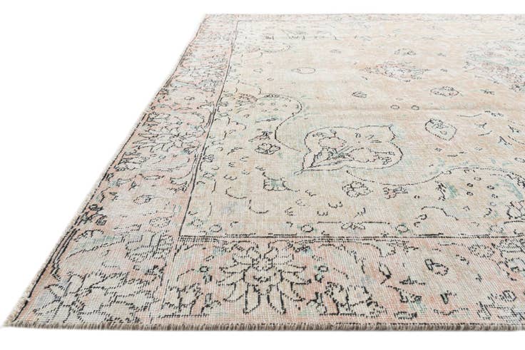 Detail image of 9' 5 x 12' 6 Hand Knotted Ultra Vintage Persian Wool Rug