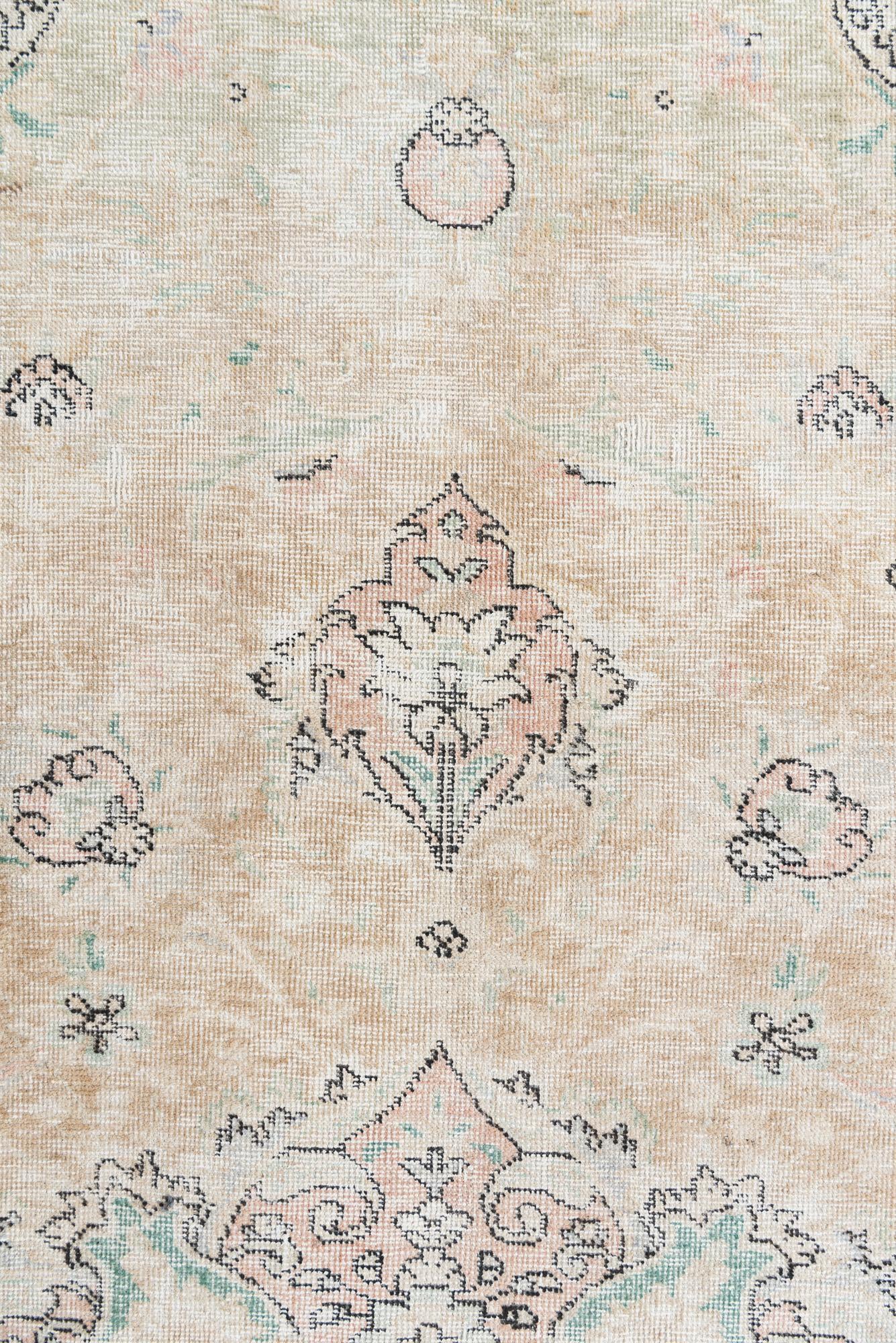 9' 5 x 12' 6 Hand Knotted Ultra Vintage Persian Wool Rug