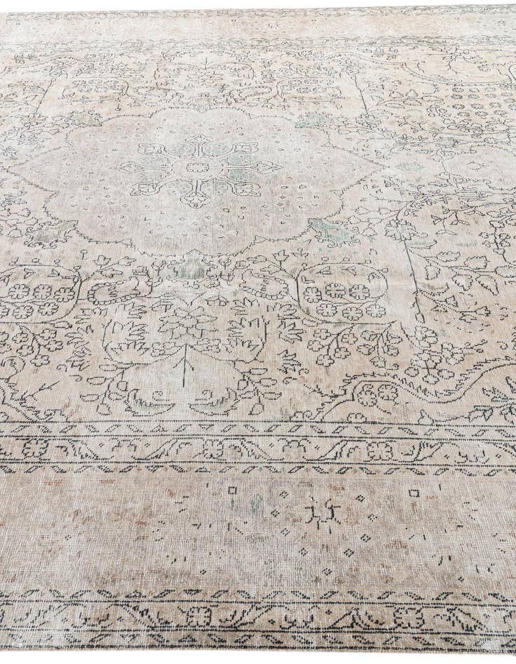 Detail image of 10' x 13' 3  Hand Knotted Ultra Vintage Persian Wool Rug