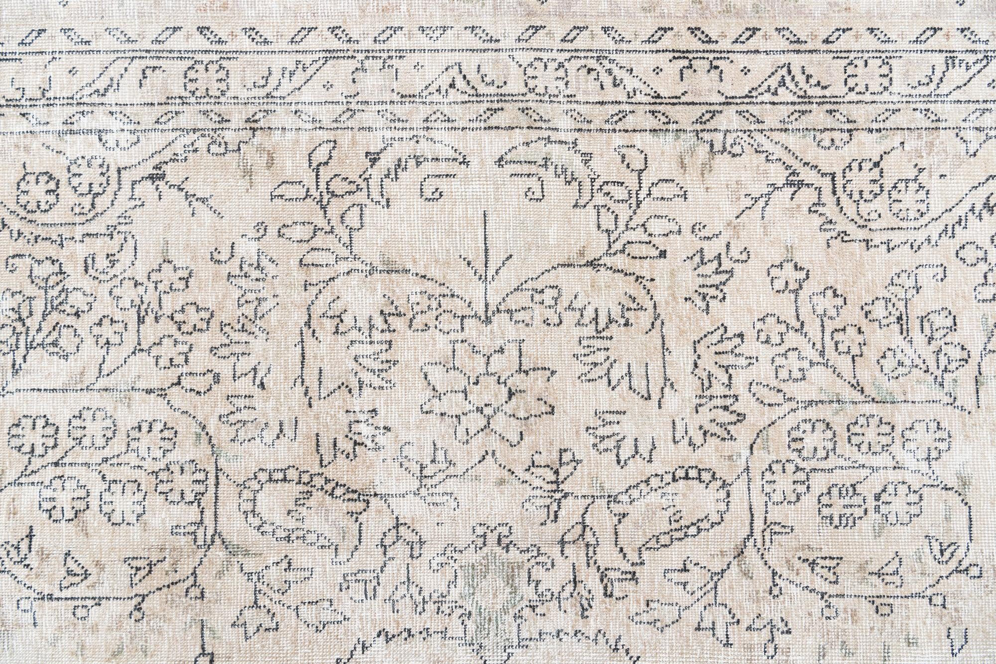 10' x 13' 3 Hand Knotted Ultra Vintage Persian Wool Rug