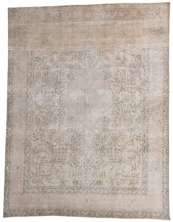 Detail image of 10' x 13' 3 Hand Knotted Ultra Vintage Persian Wool Rug