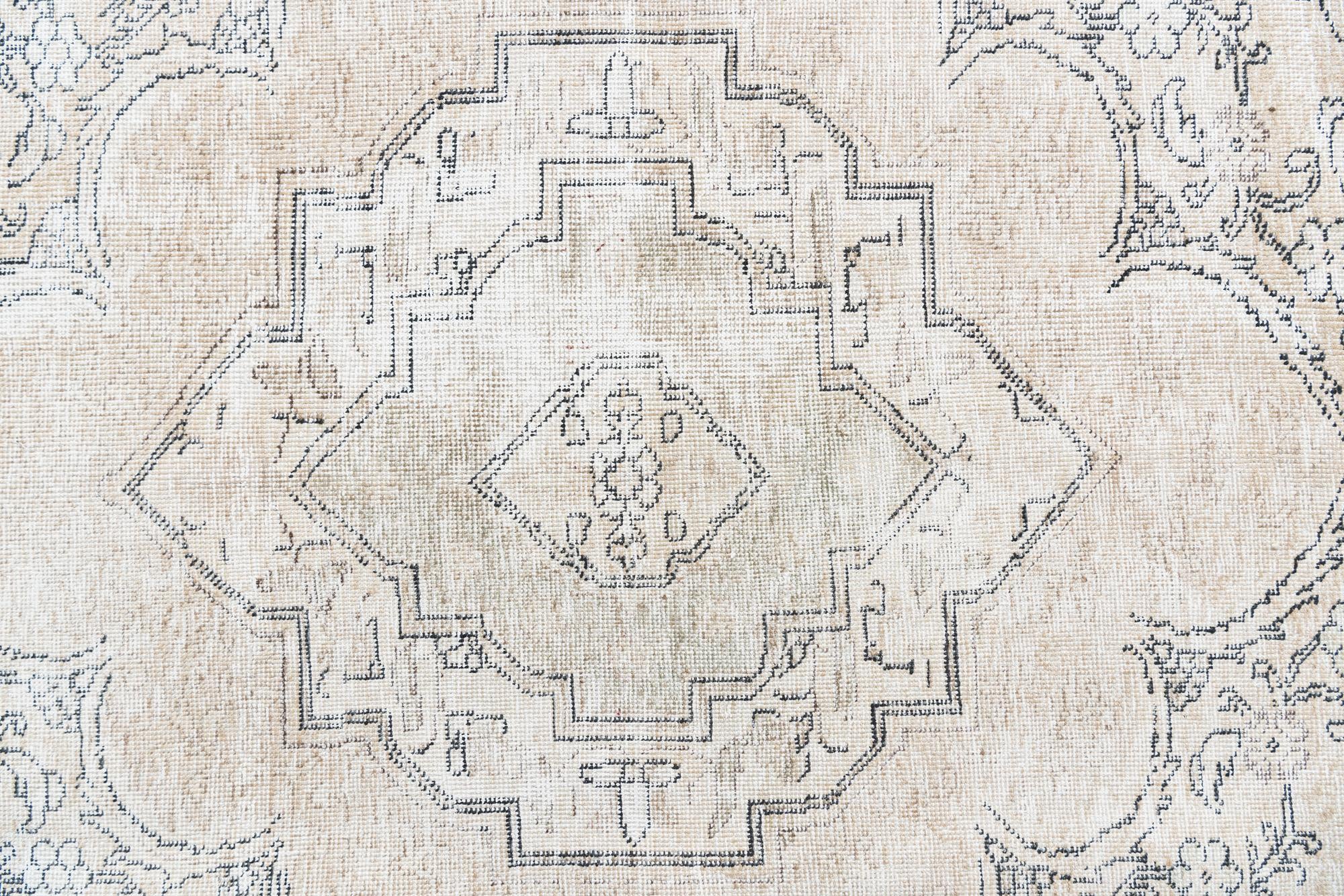 9' 2 x 12' 8 Hand Knotted Ultra Vintage Persian Wool Rug