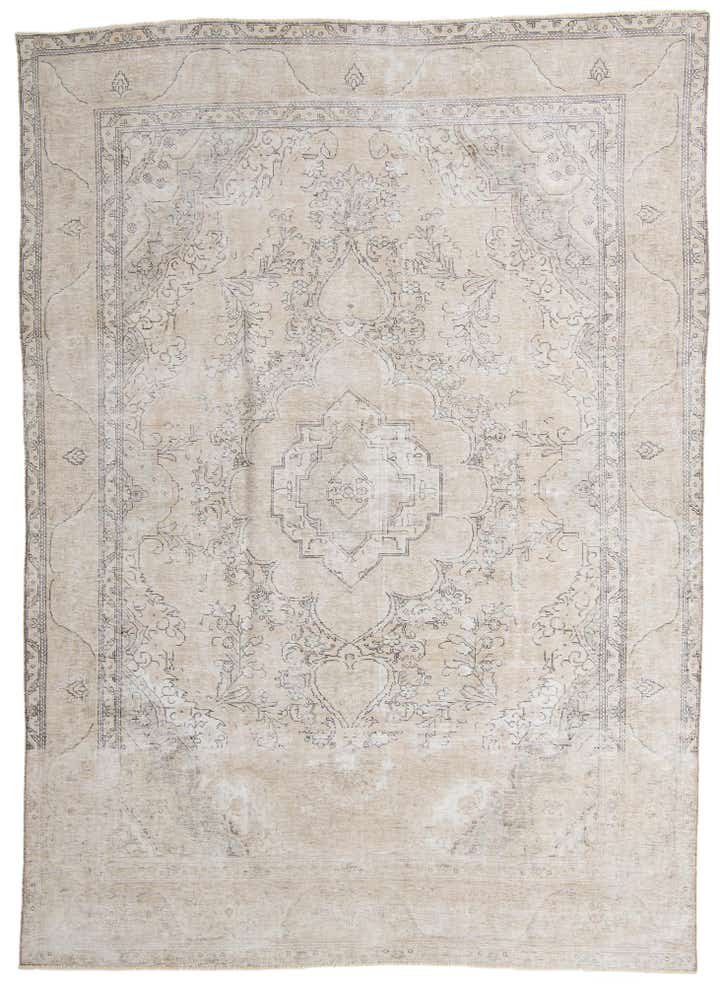 9' 2 x 12' 8 Hand Knotted Ultra Vintage Persian Wool Rug