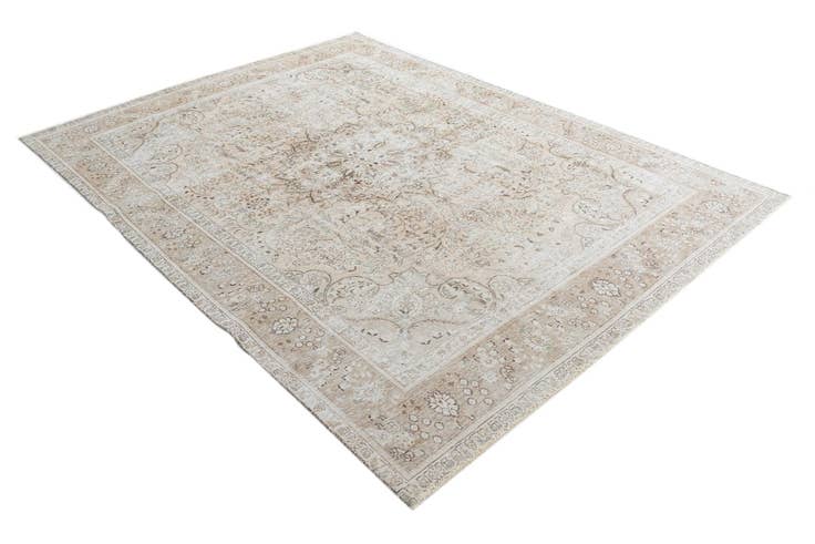 Detail image of 9' 4 x 12' 6 Hand Knotted Ultra Vintage Persian Wool Rug