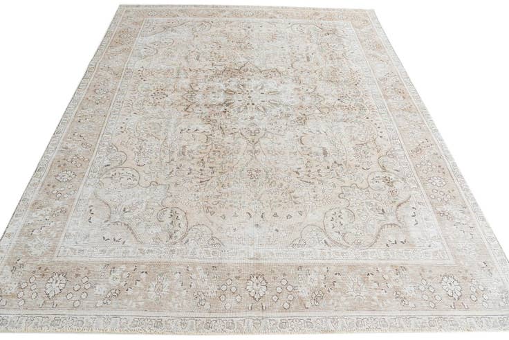 Detail image of 9' 4 x 12' 6 Hand Knotted Ultra Vintage Persian Wool Rug