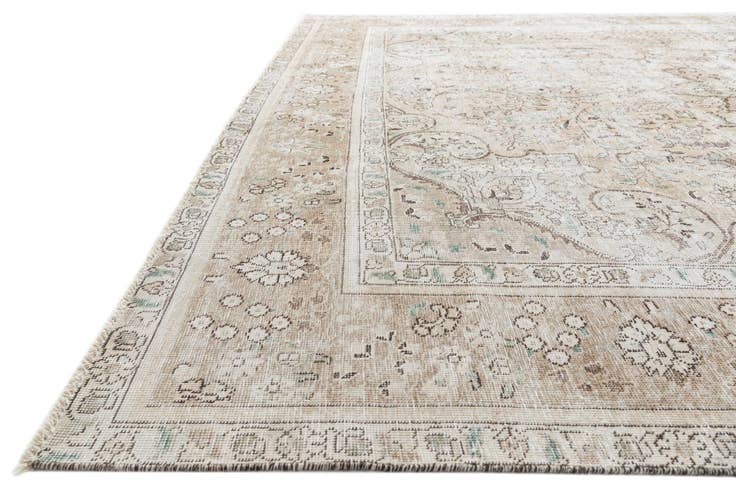 Detail image of 9' 4 x 12' 6 Hand Knotted Ultra Vintage Persian Wool Rug