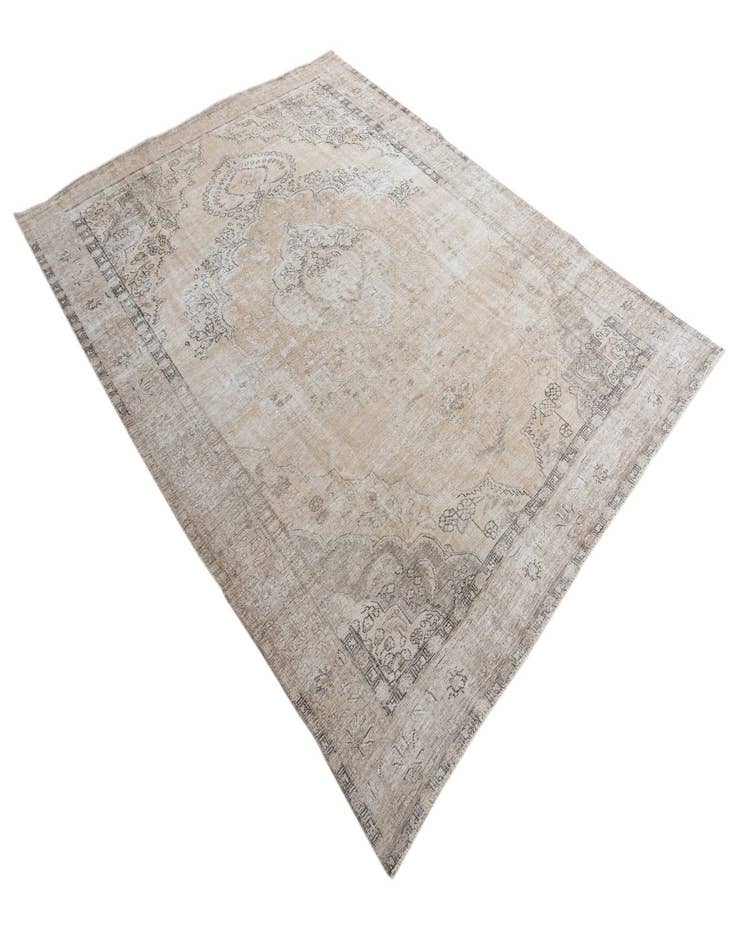 Detail image of 9' 2 x 12' 3  Hand Knotted Ultra Vintage Persian Wool Rug